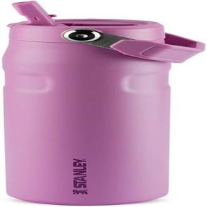 Stanley - Garrafa de Água Aerolight Flip Straw, Canudo Integrado, Abertura Grande, Aço Inoxidável Leve, 710ml Lilac
