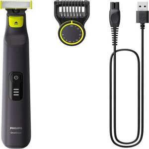 Aparador e raspador OneBlade Pro com 12 ajustes de corte, à prova d’água, Bivolt – QP6532/10 Philips