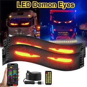Olhos Carro LED Logotipo APP Matriz Pixel Painel Luz Da Noite DIY Programável Flexível Display Para Caminhão Acc
