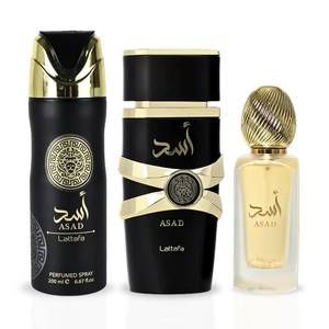 Conjunto de perfume para presente Lattafa Asad Eau De Parfum 100ml para homens 30% OFF Com cupom abaixo